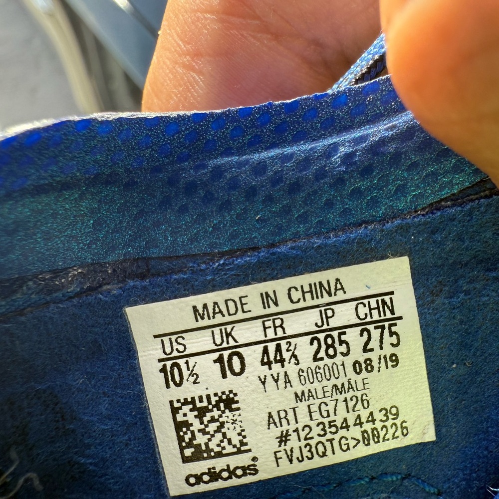 Blue Adidas X 19.1 soccer cleats - Picture 3 of 17